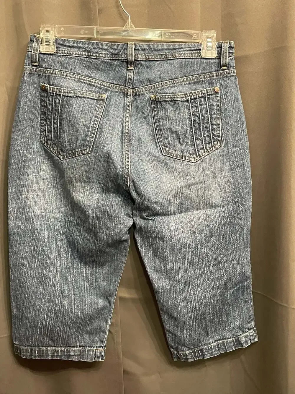 Lee Just Below The Waist Denim Bermuda Shorts Size 12 Medium Wash